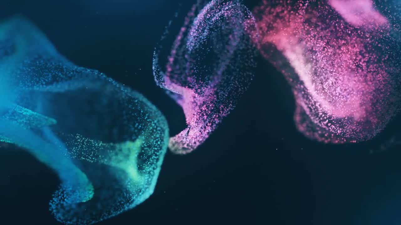 Pink And Blue Particles Stock Motion Graphics