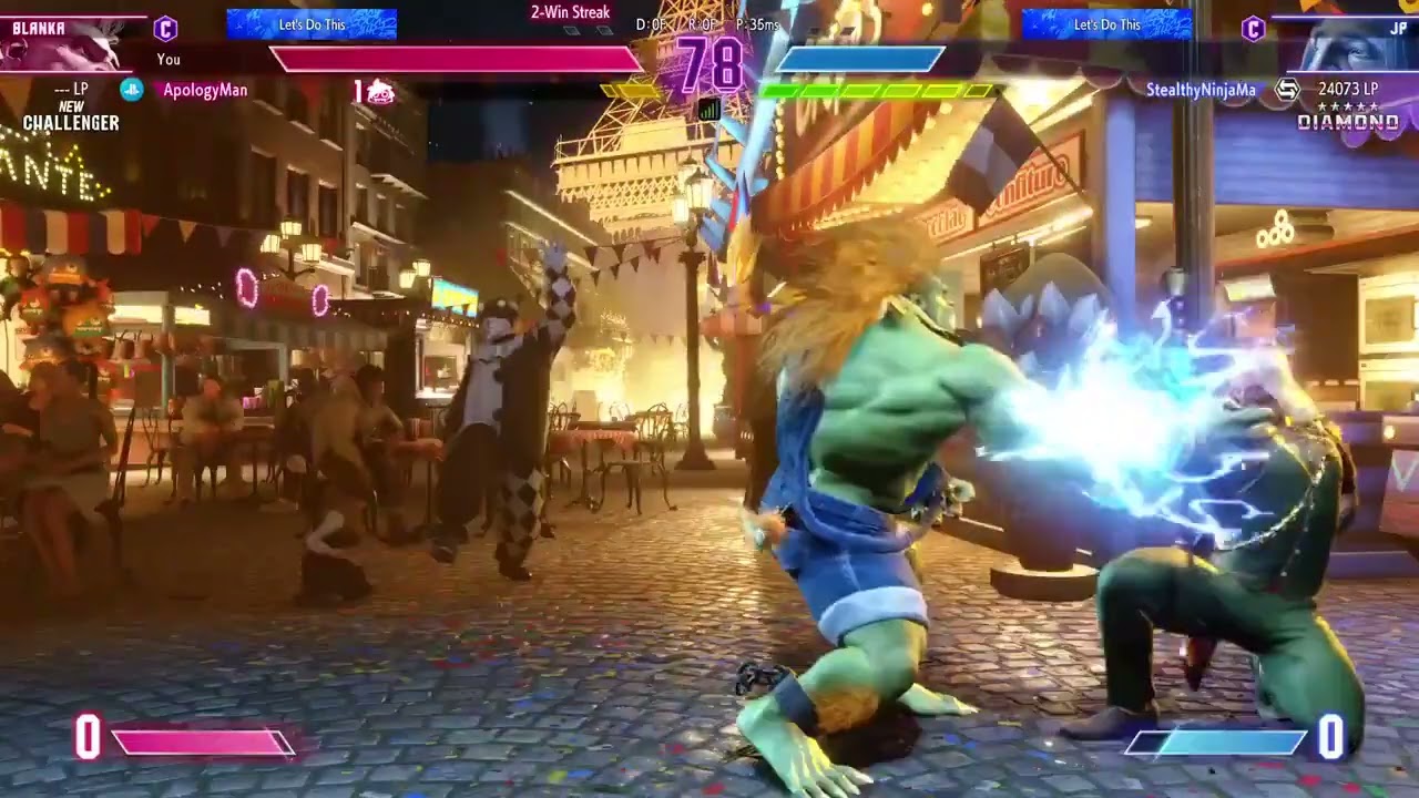 SF6 - Blanka vs JP (corner mixups)