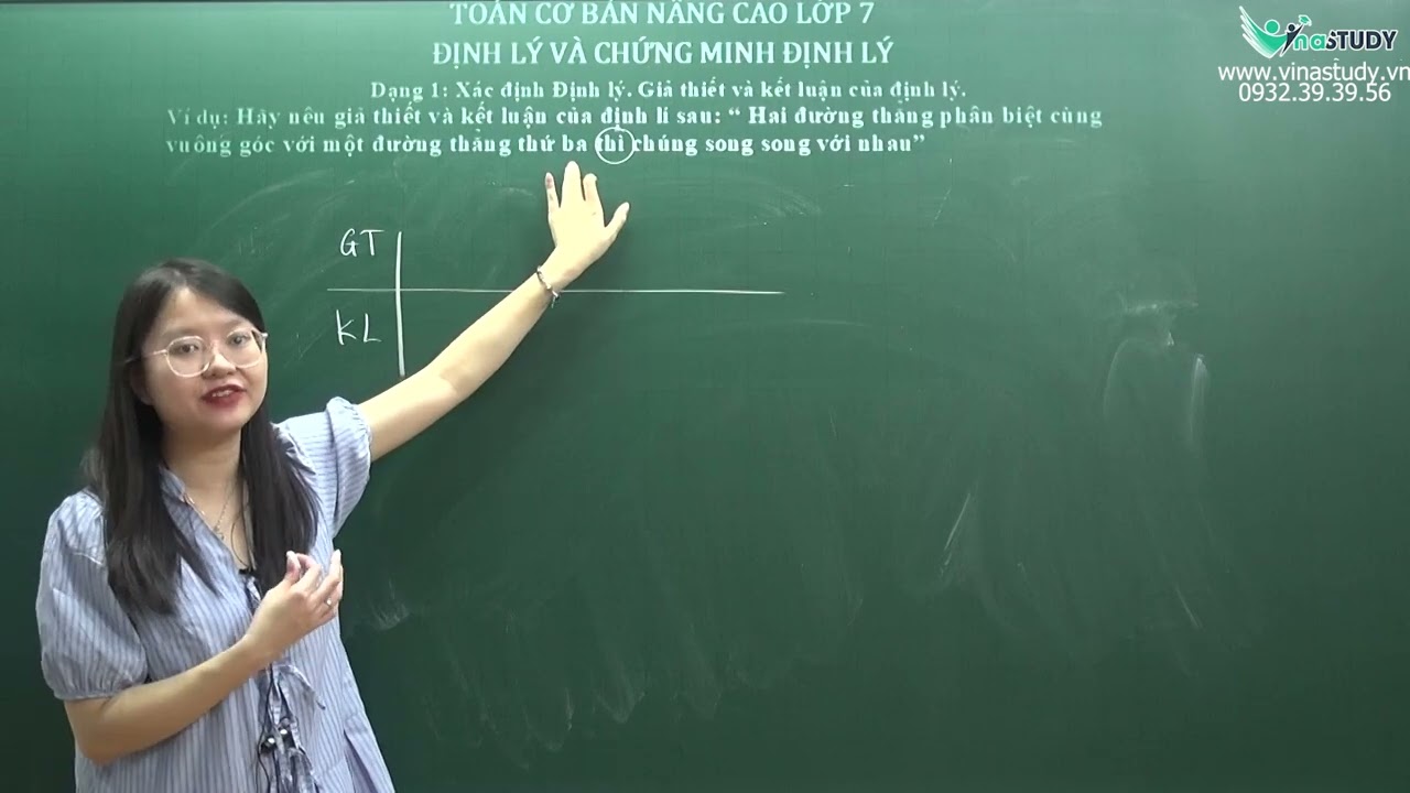 Toán lớp 7 - Định lý và chứng minh định lý - Cô Trần Thu Trang - Vinastudy.vn