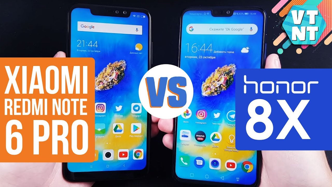 Xiaomi Redmi Note 6 Pro vs Huawei Honor 8x Сравнение. Какой купить?