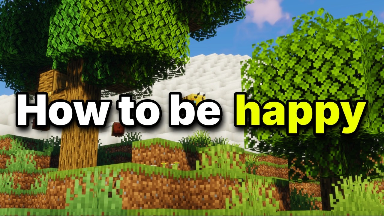 How to actually feel happy.