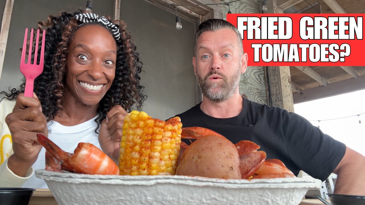 Brits Try LOW COUNTRY BOIL In The SOUTH For The First Time!!! With Fried Green Tomatoes