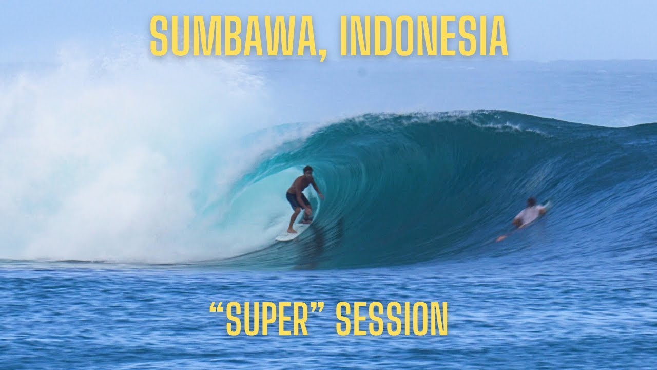 PERFECT MASSIVE SWELL AT ONE OF THE BEST WAVES IN INDO