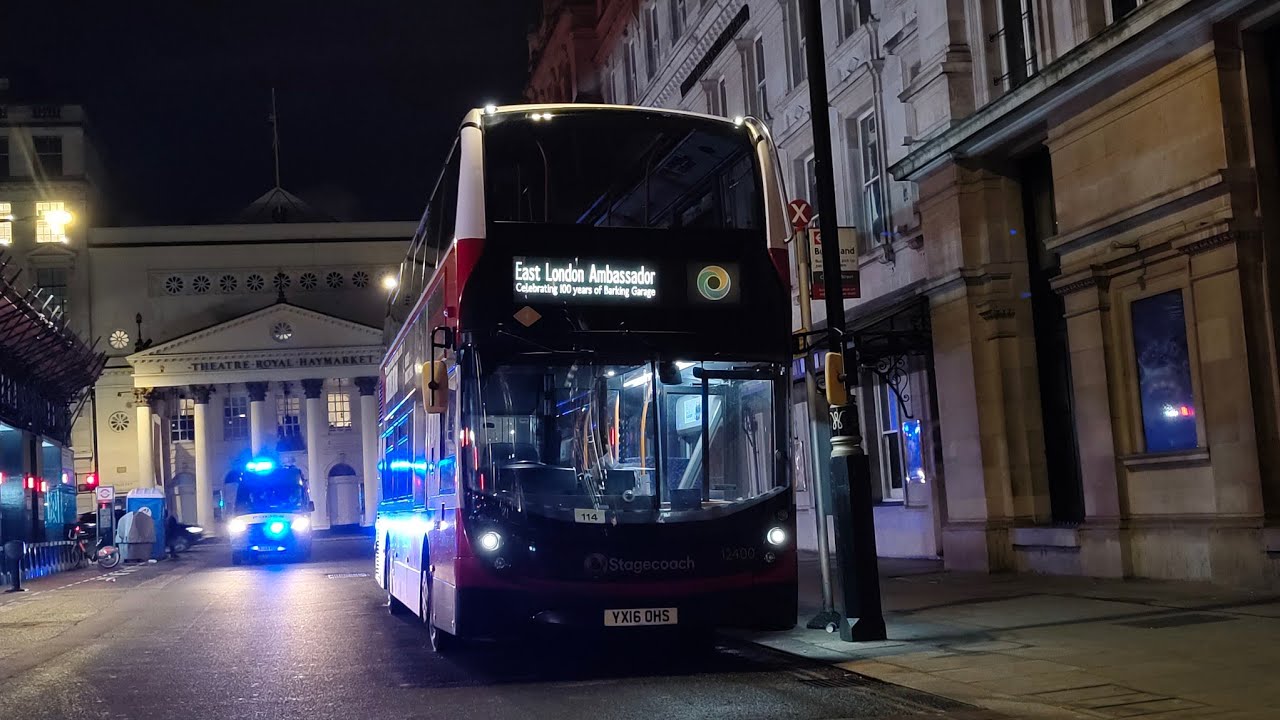 FRV: Stagecoach London Bus Route N551 | Trafalgar Square - Gallions Reach | 12400 (YX16 OHS)