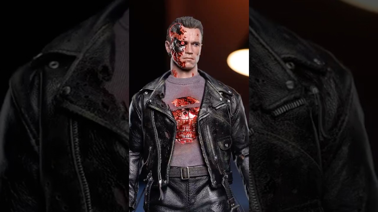INSANE $350 Terminator Figure 🔥 - Hot Toys Terminator 2 T-800 Battle Damaged Figure Unboxing