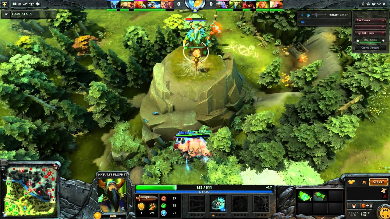 Dota 2 - Spirit Breaker & Pudge owned by Nature's Prophet EPIC fail WIN!