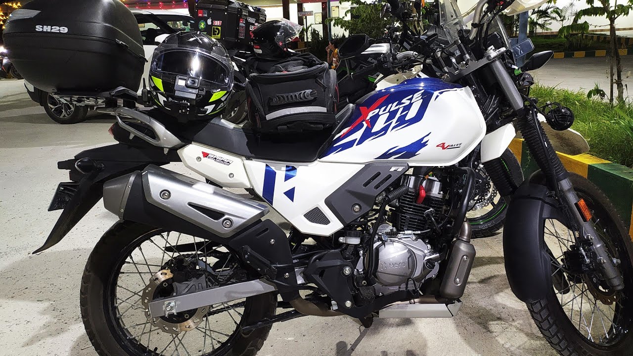 Hero Xpulse 200 4V | Путешествия с багажом | Ночная поездка | ScoutX Aux Performance