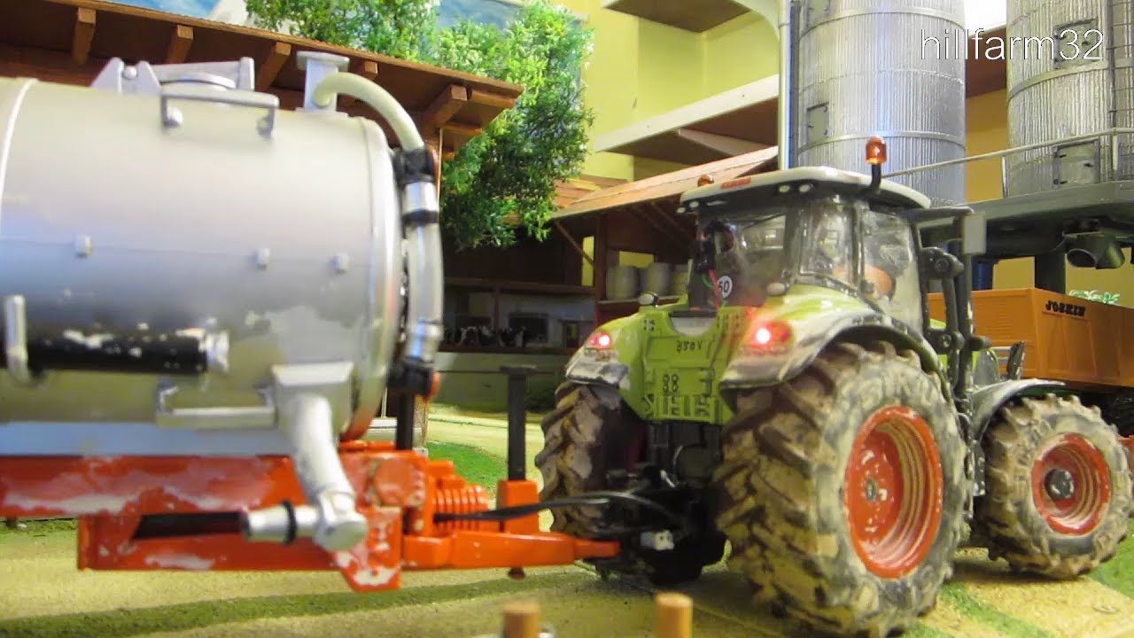 Tractor with Farm Machine in Action