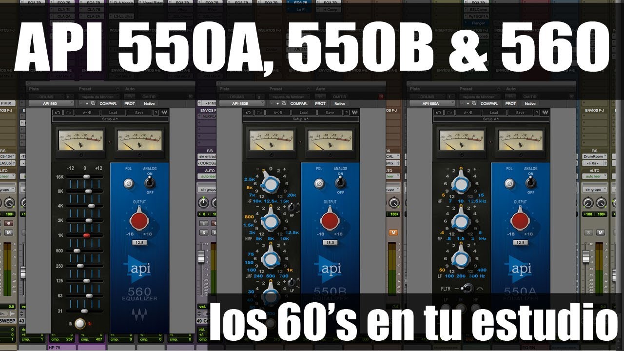 Cómo utilizar las EQ API 550A | 550B | 560 - ProduceAudio.net
