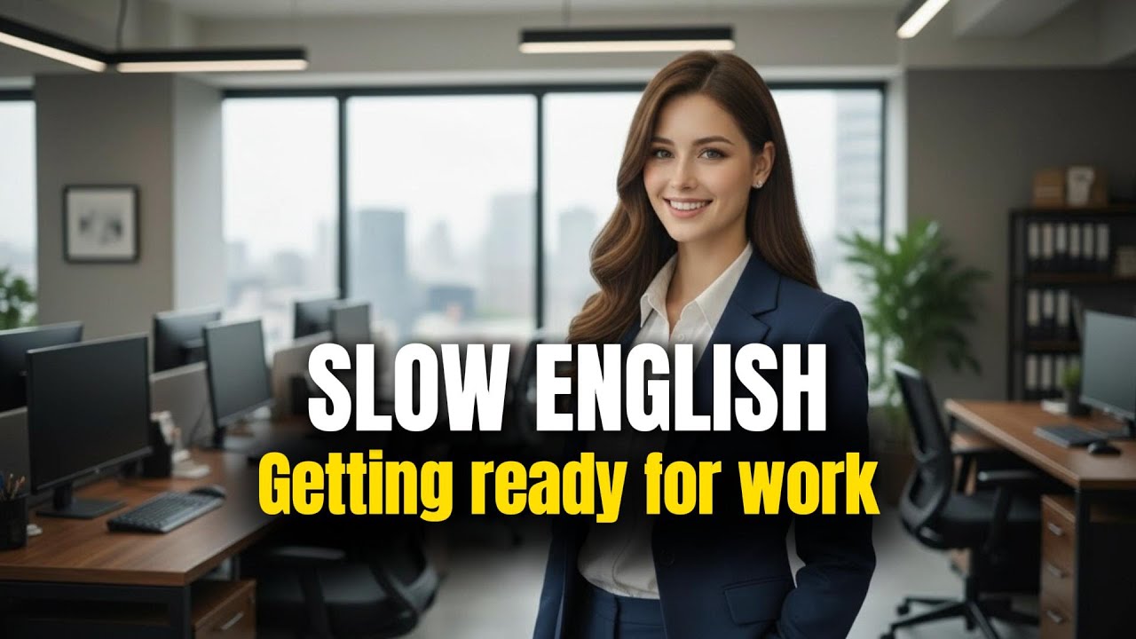 Getting ready for work  | Slow English Listening Practice for Beginners (A2)
