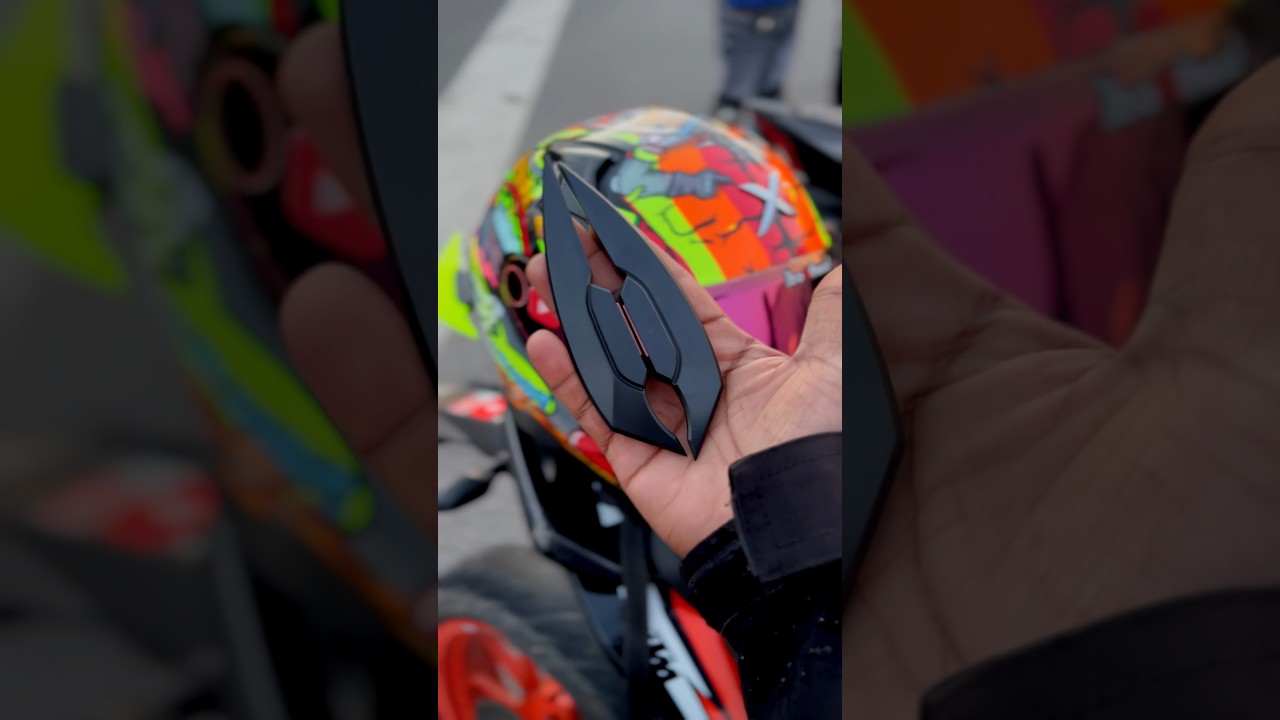 Helmet Best Modification😍 #fkrider #helmet #modification #shortsfeed #shorts#bikelover#ytshorts#ktm