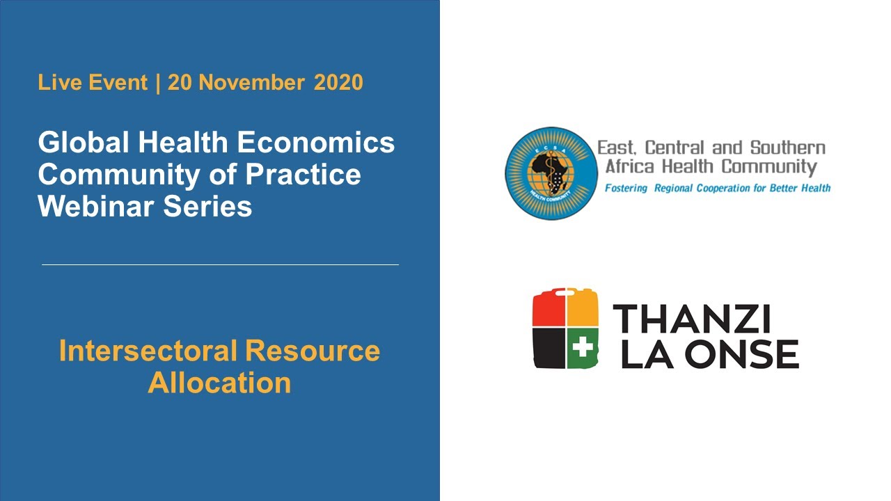 ECSA Health Economics COP Webinar | Intersectoral Resource Allocation | 20 Nov 2020