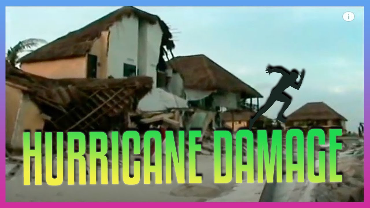 Hurricane Wilma Wedding Devastation filmed in Mexico, October 2005