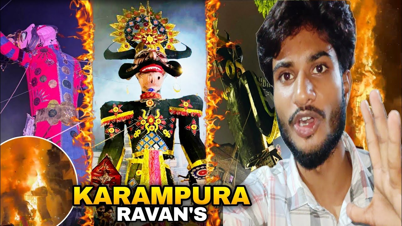 Dussehra wale Din Hui Barish Huya Kam Kharab Karampura Unique Ravan's 2025 | Shivudesiii vlogs 
