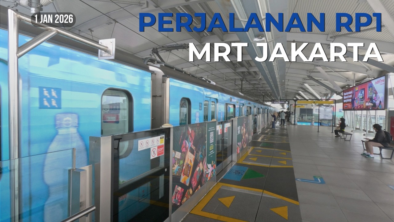 Perjalanan Rp1 Keliling Jakarta (Part 1) | Naik MRT Lebak Bulus–Blok M
