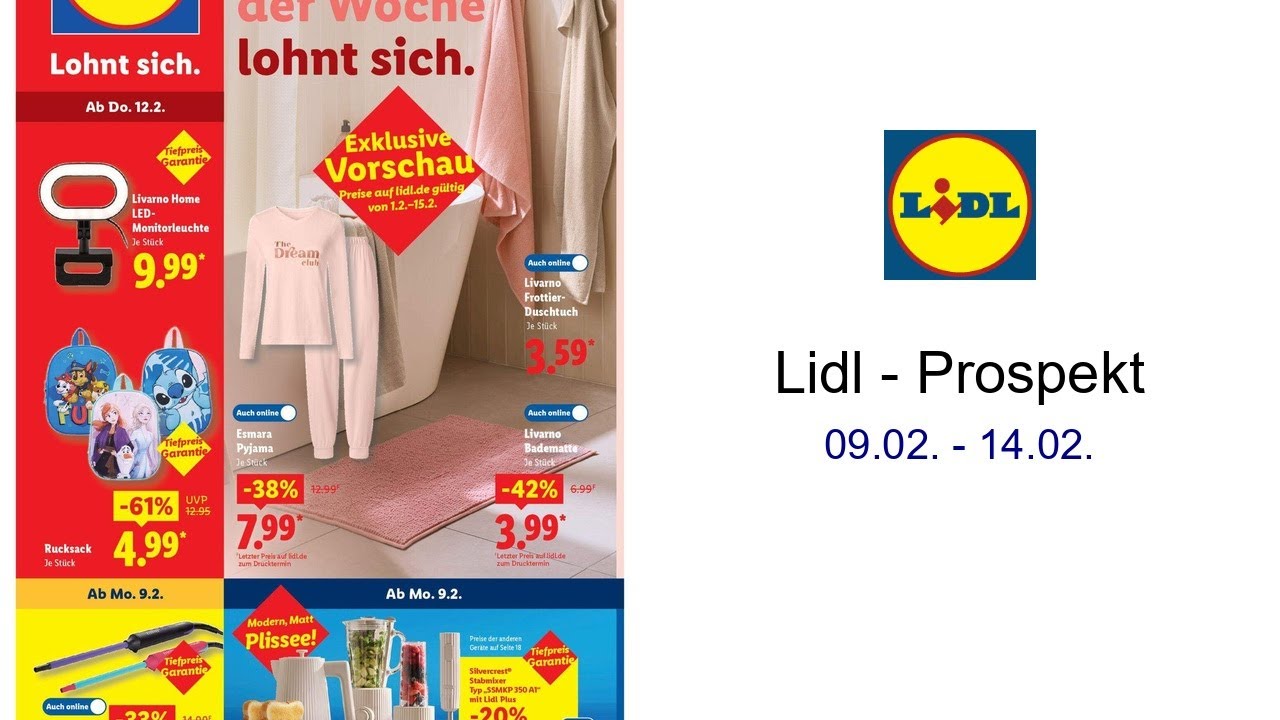 Lidl - Prospekt 09.02. - 14.02.