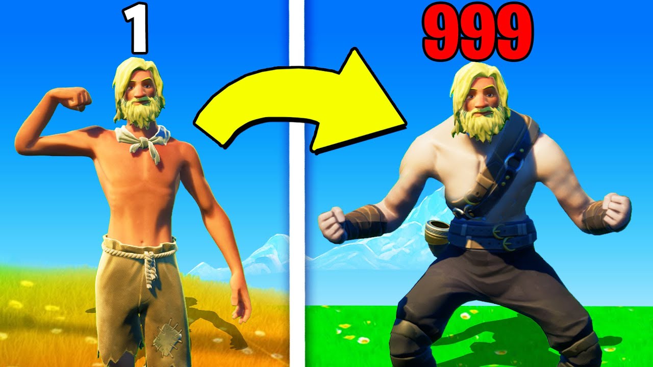 Fortnite aber wir werden immer Stärker!