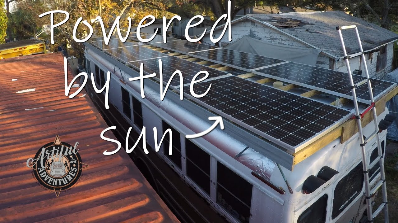 Adding solar to our bus in 4 weeks