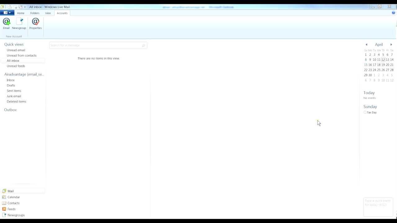 Windows Live Email Settings Tutorial
