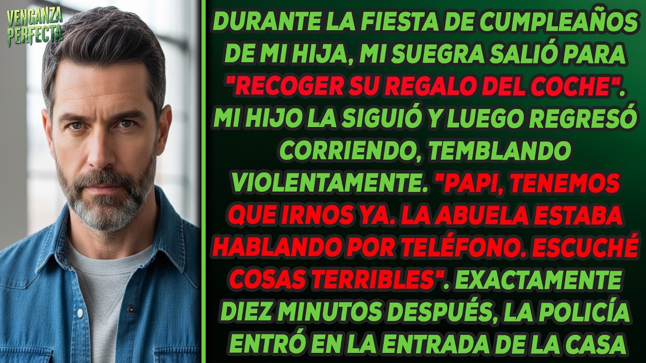 En el cumplea&ntilde;os de mi hija, mi hijo sigui&oacute; a la abuela afuera y regres&oacute; corriendo temblando.
