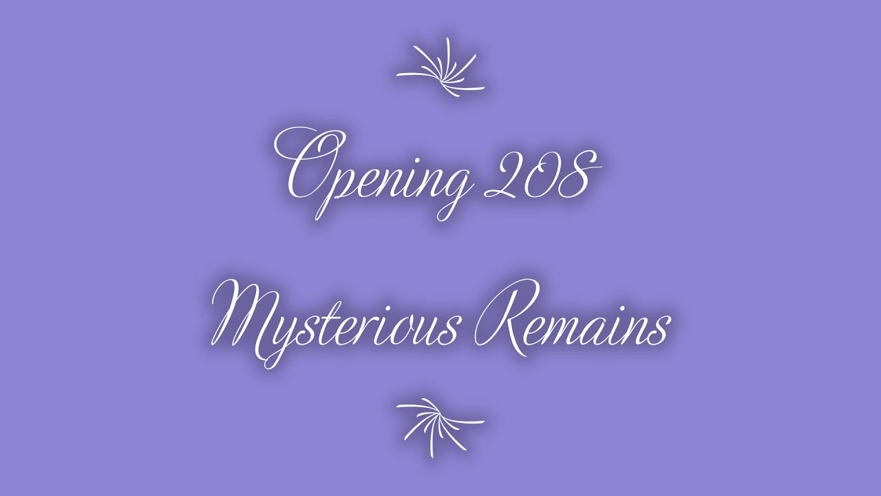 208 Mysterious Remains opened [TIBIA ROYAL]
