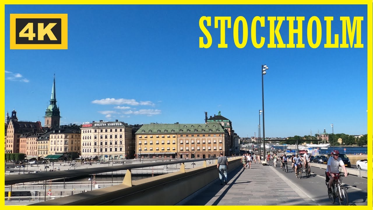 Stockholm, Sweden 🌞 - Virtual Running Video 🏃‍♂️ with Ambient Sounds
