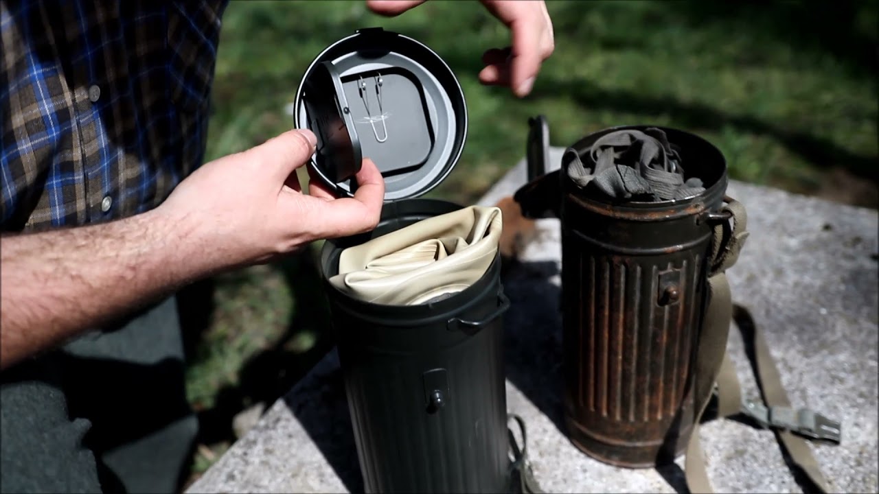 Review & Vergleich | Repro Gasmasken-Dose vs. Wehrmachts Original |