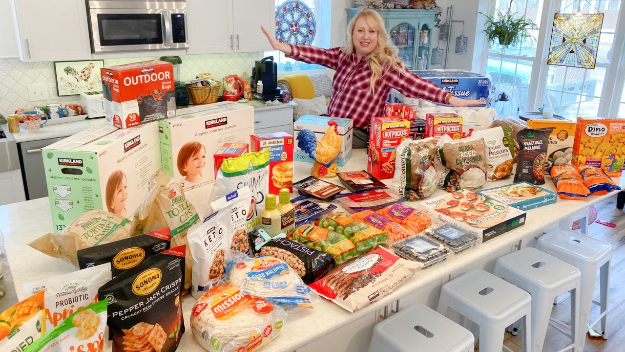 Кормлю свою большую семью с помощью этой огромной партии продуктов из Costco