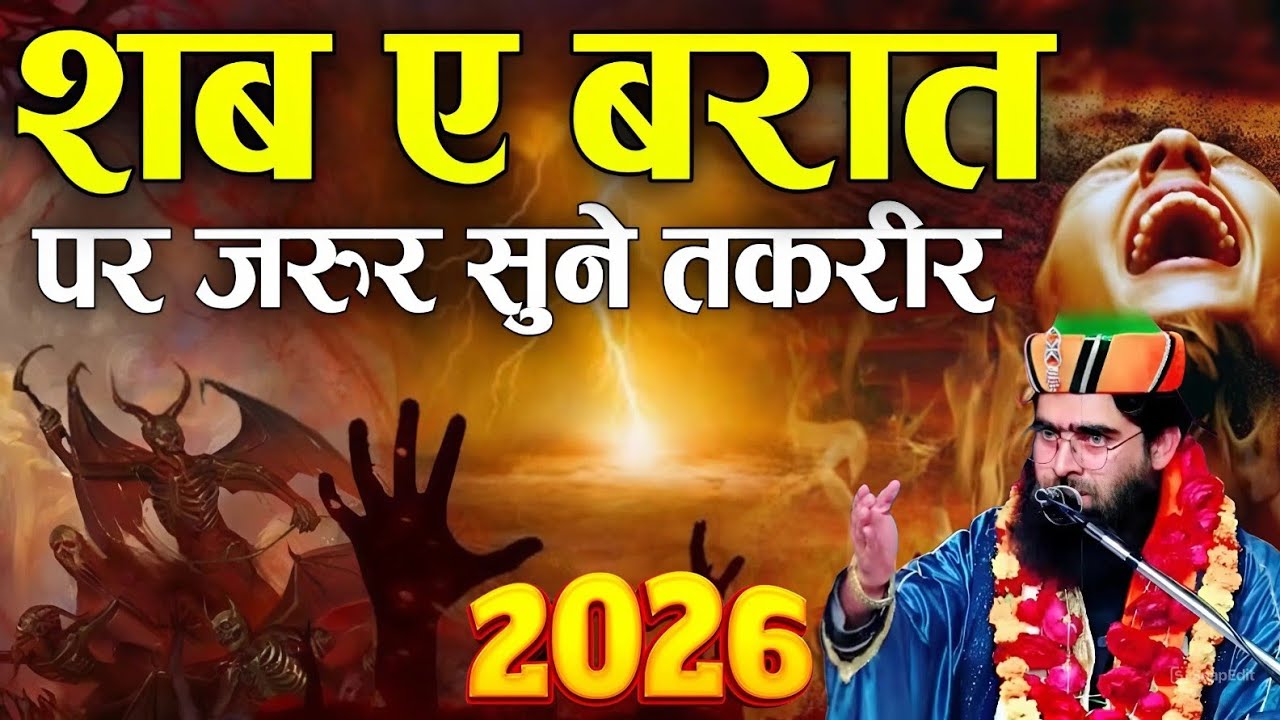 शबे बरात पर जरूर सुने तकरीर // Har Musalman Sune / Mufti Qasim Al Qadri / 2026 ki Superhit Bayan