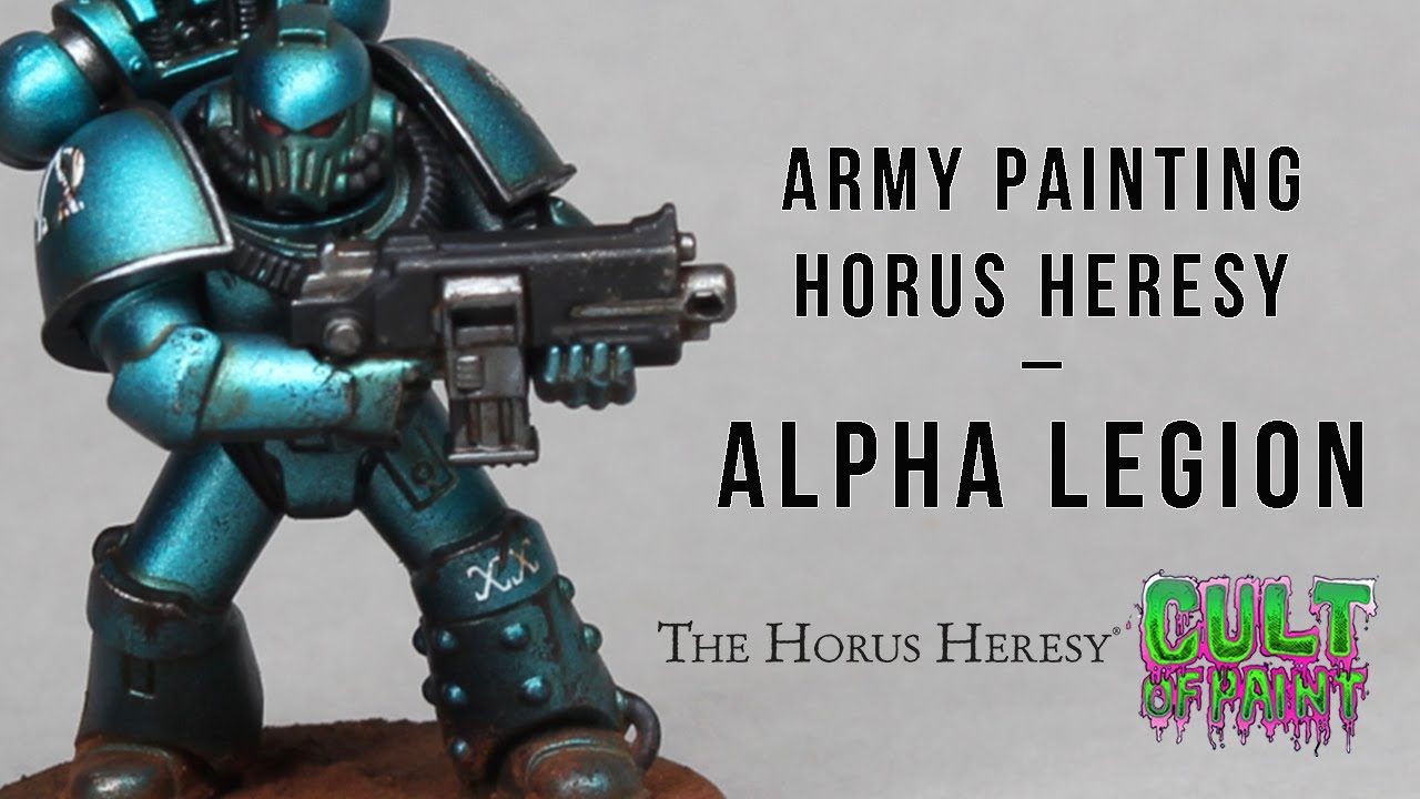 How to Paint Horus Heresy ALPHA LEGION
