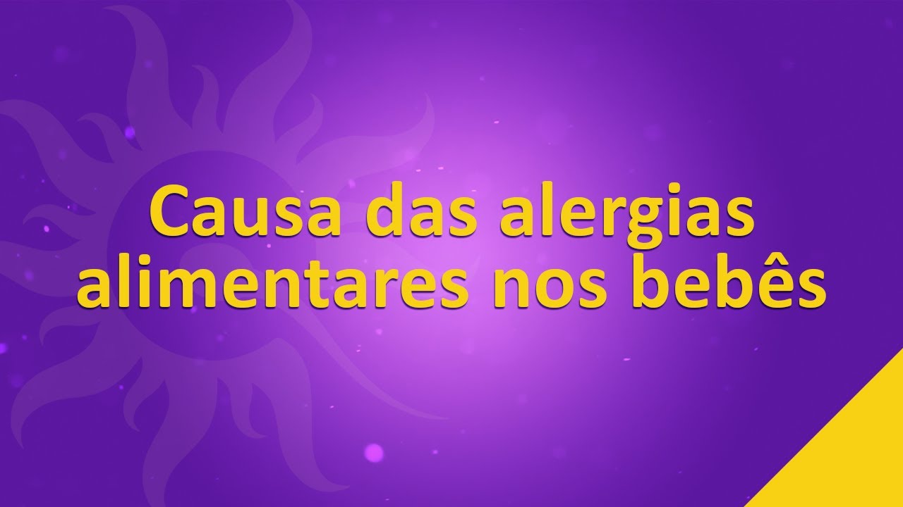 Causa das alergias alimentares nos bebês
