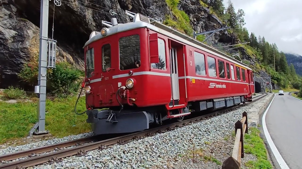 ABe 4/4 501Triebwagen Nostalgie Zug Bergün - Surava - Rhatische Bahn 