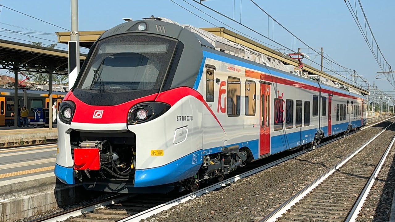 I TRENI VARIEGATI DELLA LINEA ADRIATICA IN TRANSITO ALLA STAZIONE DI CASTELBOLOGNESE!