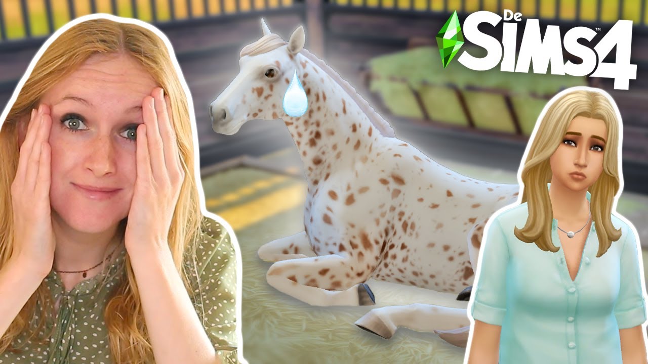 Het gaat niet goed met mijn paard Sparkle... 😢🐴 *Sims 4*