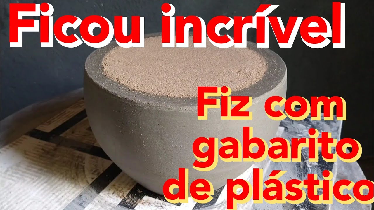 Agora ficou fácil demais fazer vaso!! Gabarito de plástico? Será que dá certo? @dinhokamara