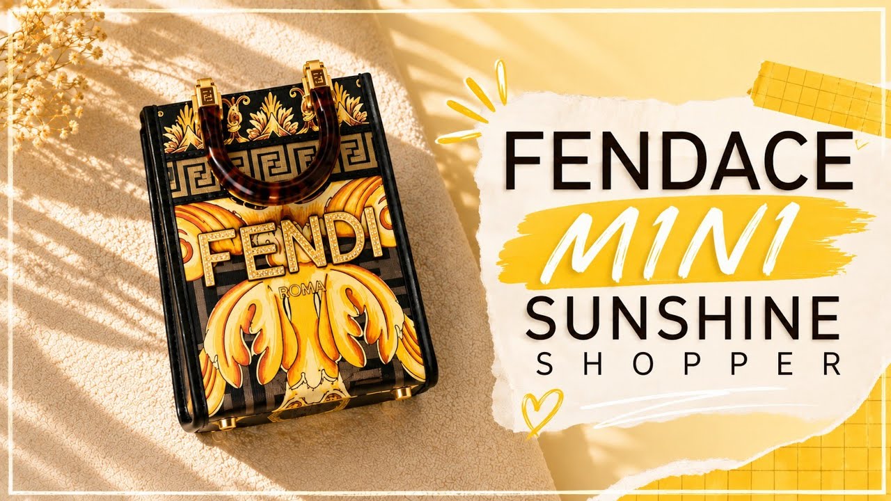 FENDACE MINI SUNSHINE SHOPPER ✨️ |  Fendi by Versace collection - Special LIMITED edition!