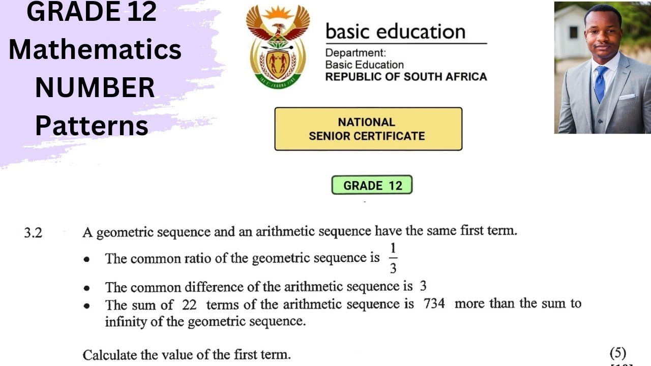 Grade 12 Mathematics Number Patterns, sequence and series | sum to infinity