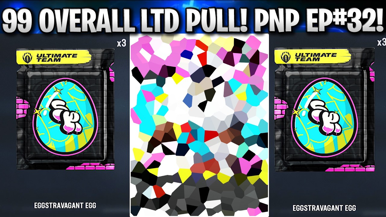 99 OVERALL LTD PULL! OPENING OUR EGGS AND A NEW QB! PACK AND PLAY EPISODE 32!