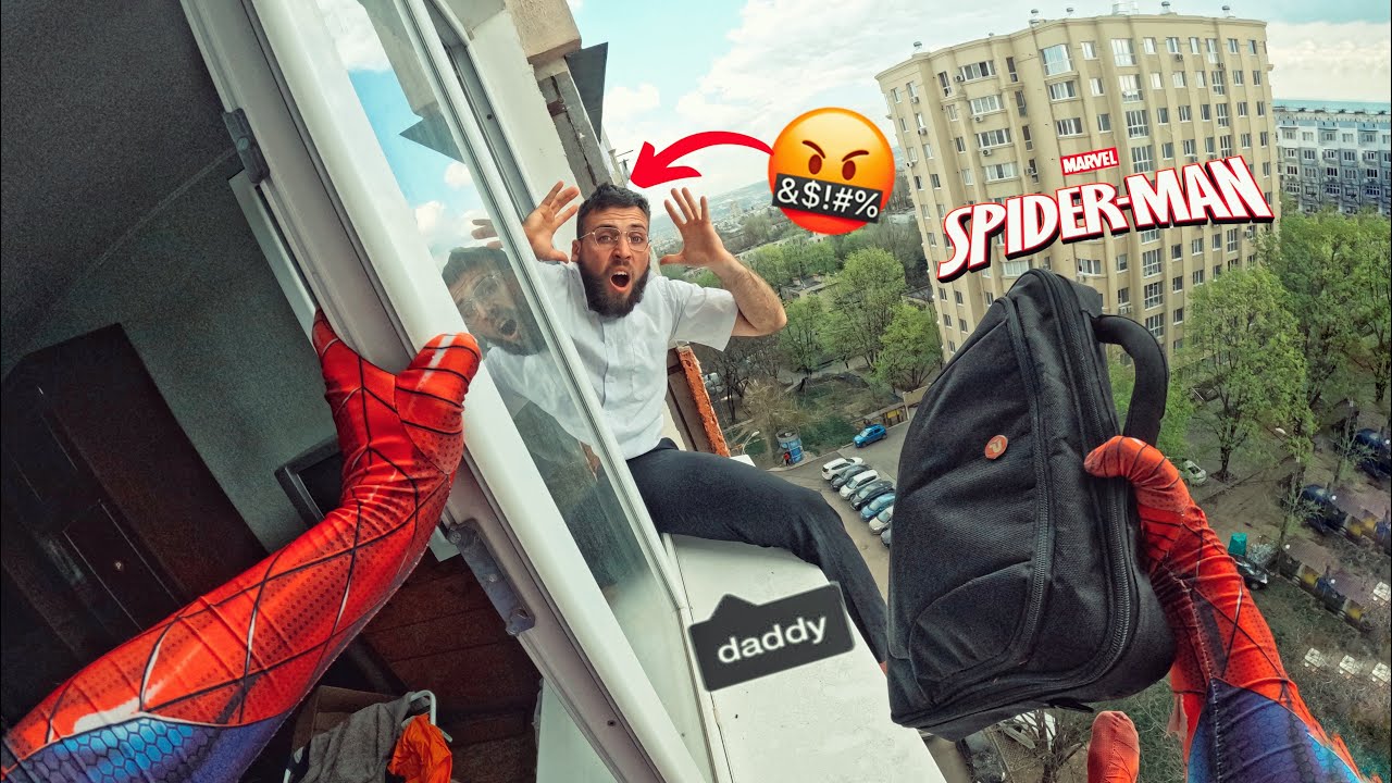 TOP 3 SPIDER-MAN ESCAPING ANGRY DAD in HOME (Action Parkour POV Chase)