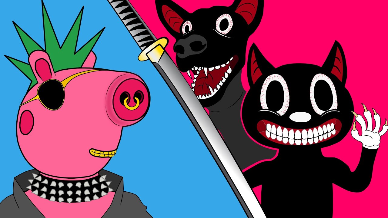 Cartoon Cat and Cartoon Dog vs Peppa Pig