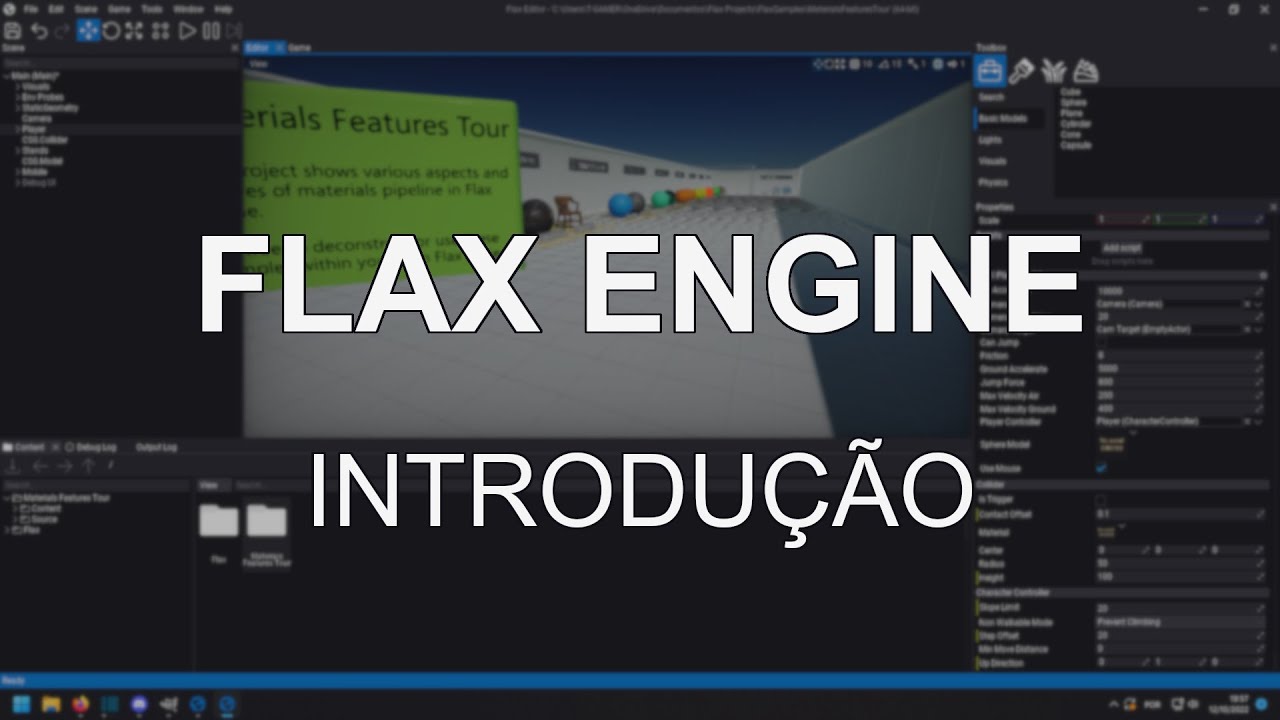 Introdu&ccedil;&atilde;o ao editor - Flax Engine #01