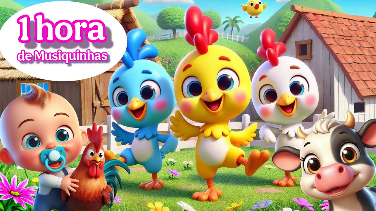 Uma Hora de Musiquinhas para crianças - Playlist de musica infantil - Desenho animado infantil
