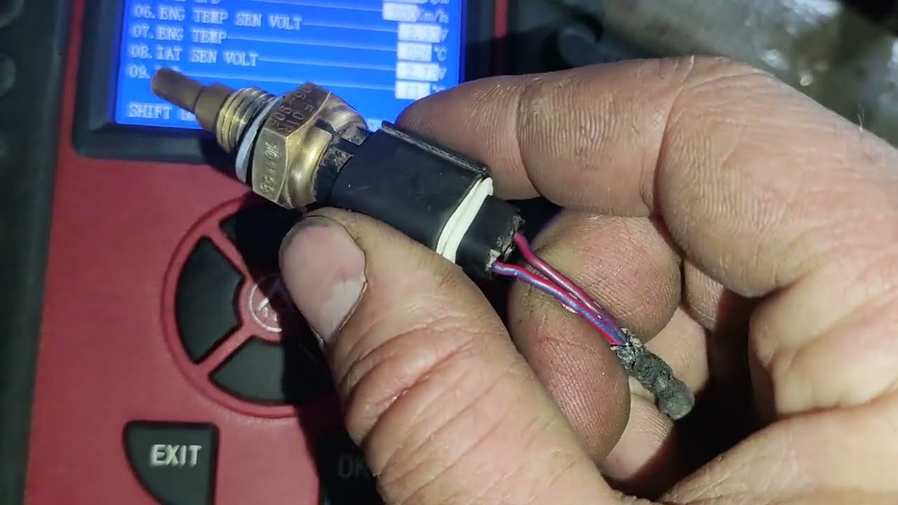 CF moto 625 check engine P0118, ошибка температурного датчика.