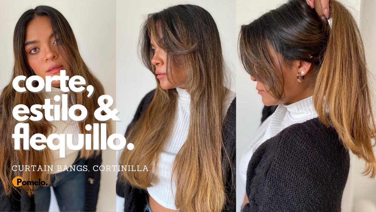 Cómo corto y estilizo mis curtain bangs | 2021's trend | Corta tu pelo en casa paso a paso