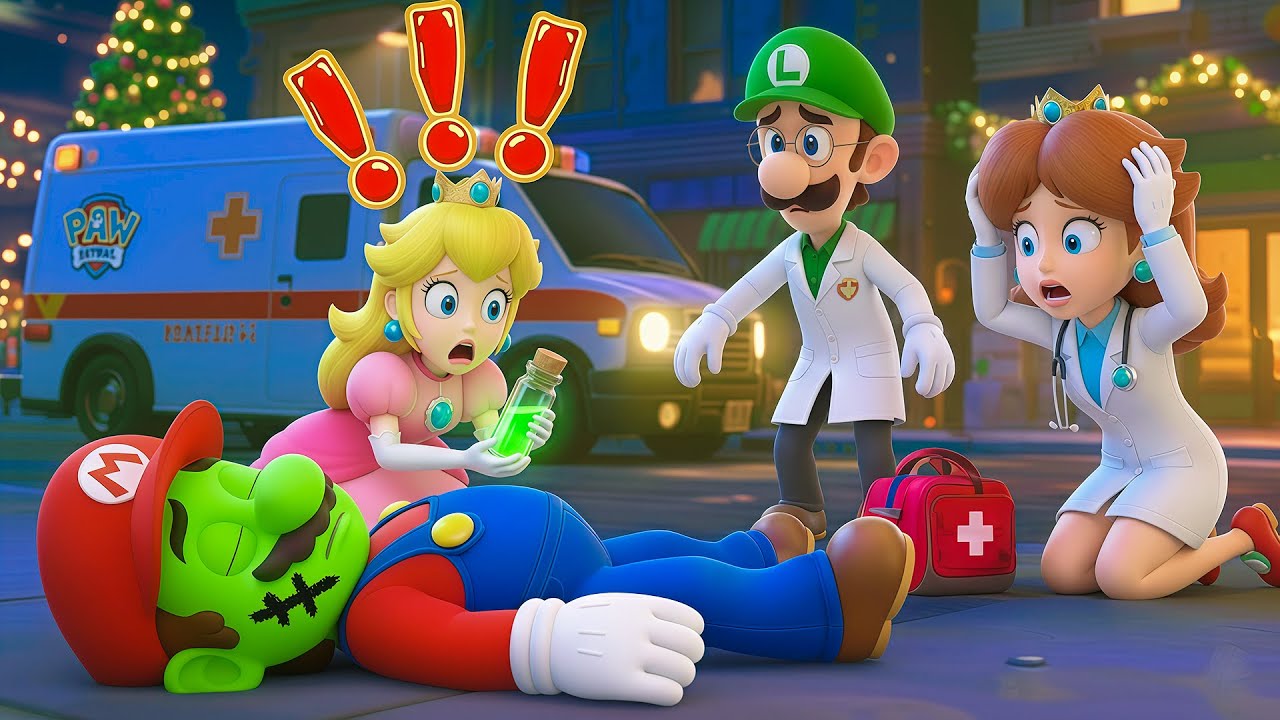 ¡¿Mario está ENFERMO?! ¡DOCTOR LUIGI por favor ayúdalo! | Animación de Super Mario Bros