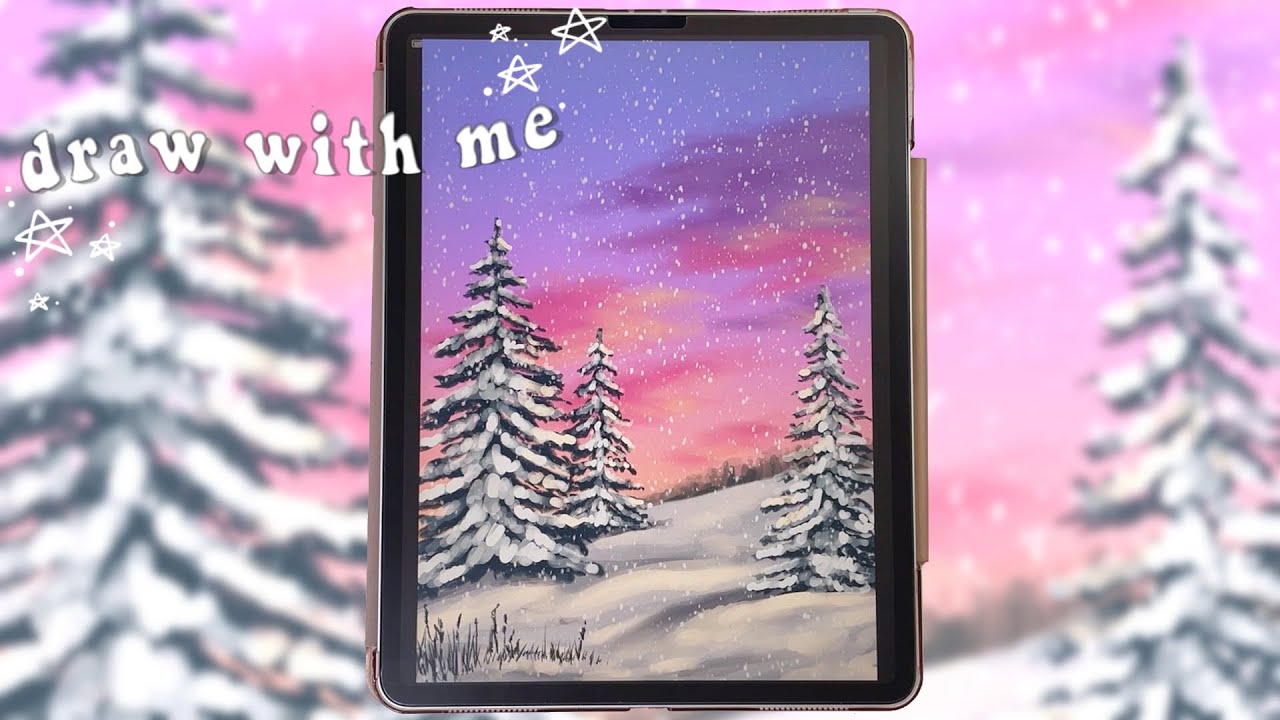 Winter Drawing | Procreate Drawing for Beginners! Easy Step by Step Tutorial