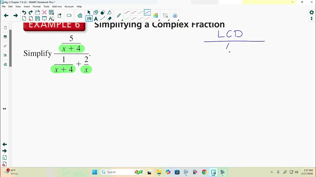 Algebra 2 Chapter 7.4 (2a)