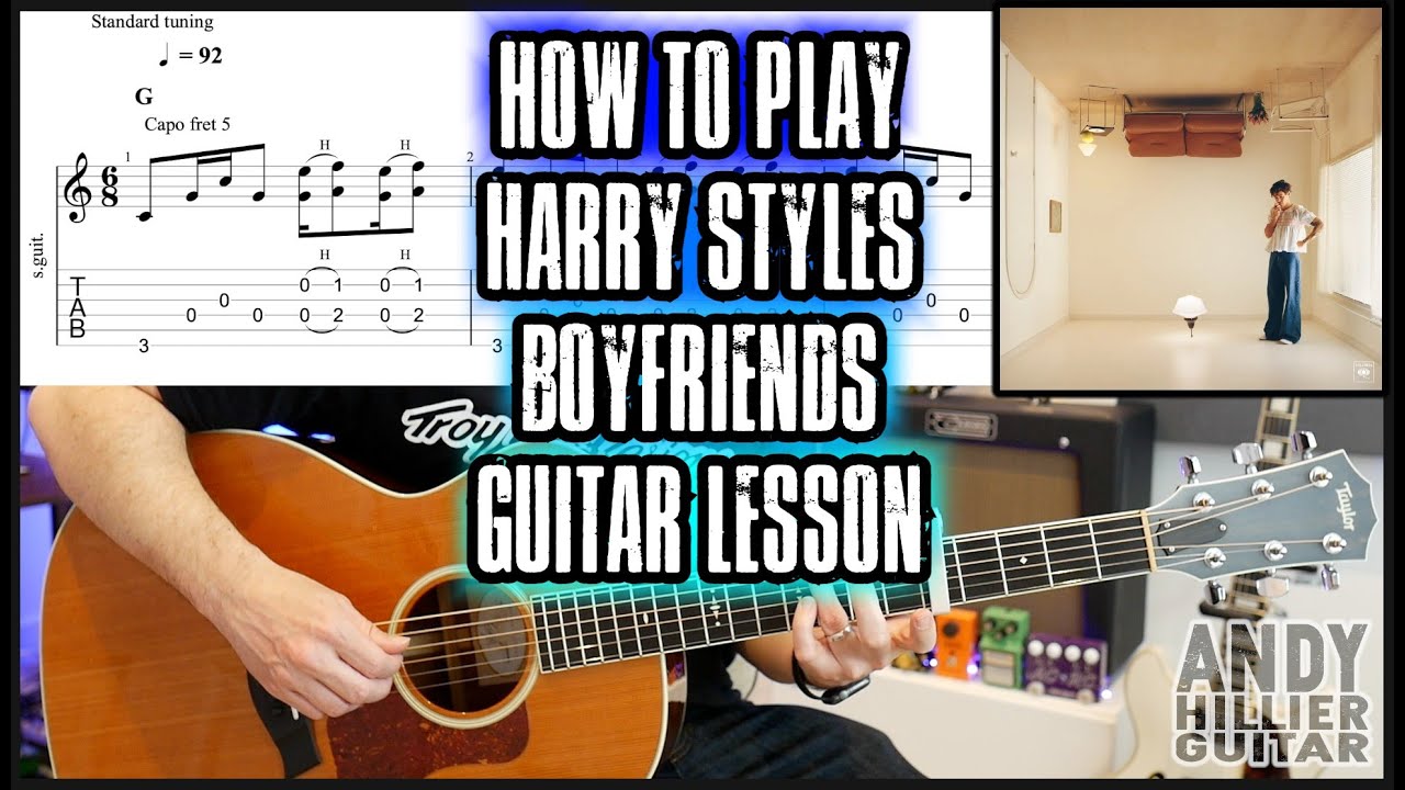How to play Harry Styles - Boyfriends Guitar Tutorial