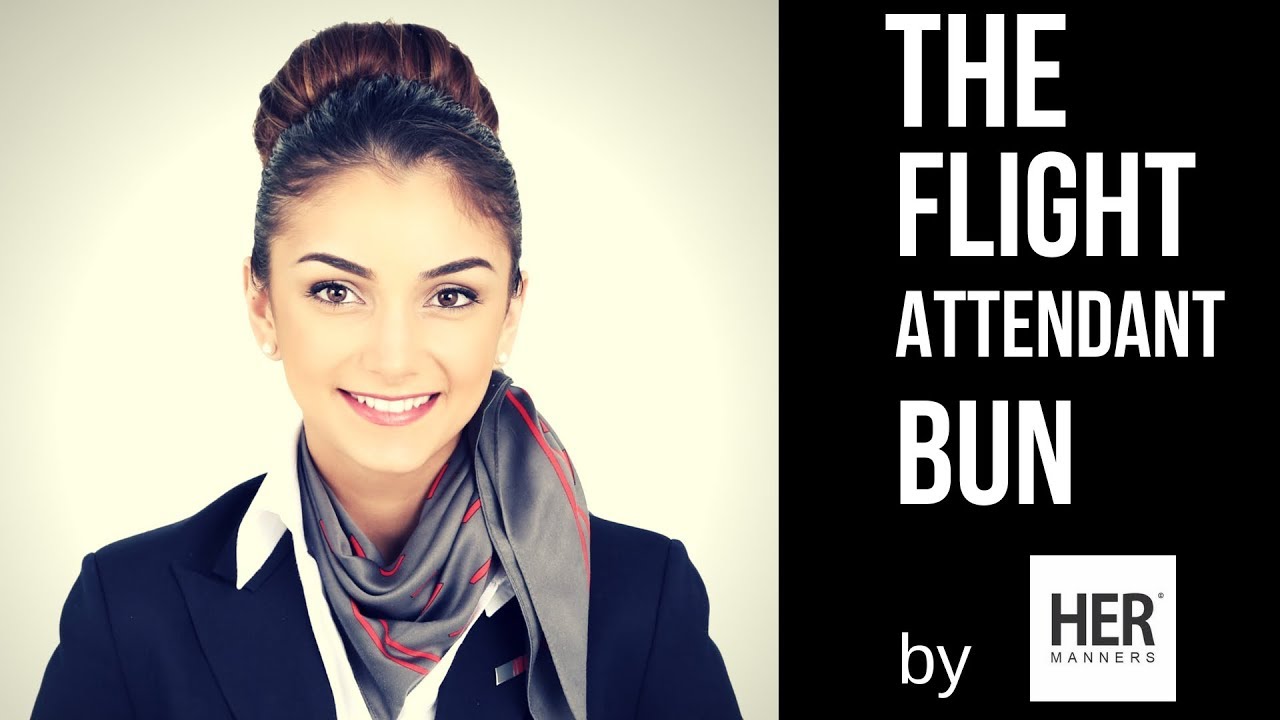 How Flight Attendants do their perfect Hair Bun?