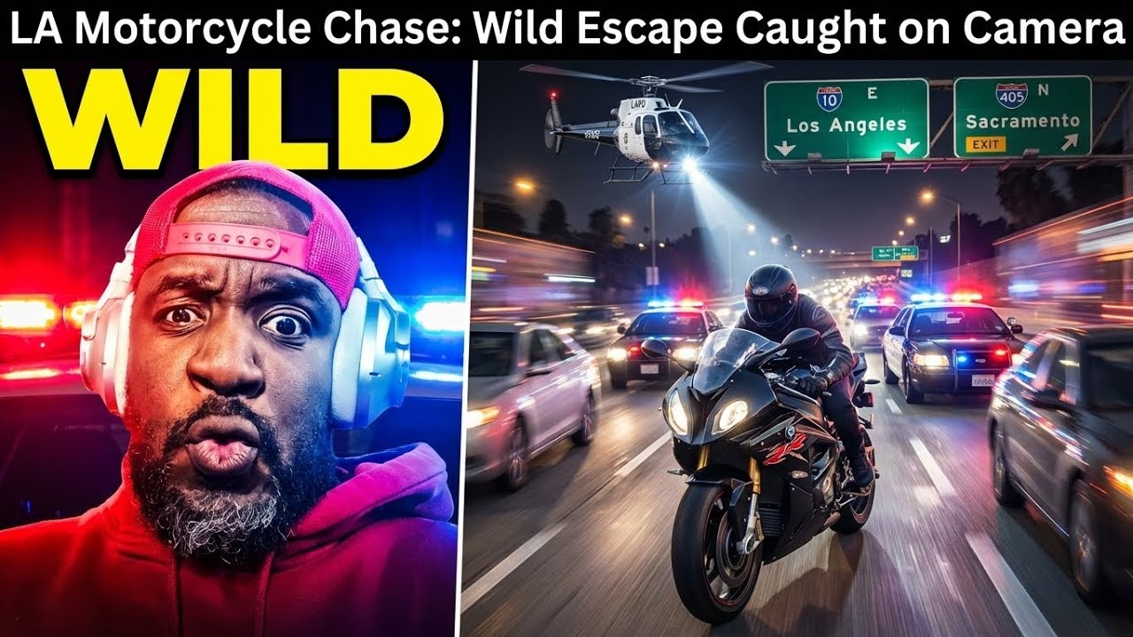 LA Motorcycle Chase: Wild Escape Caught on Camera